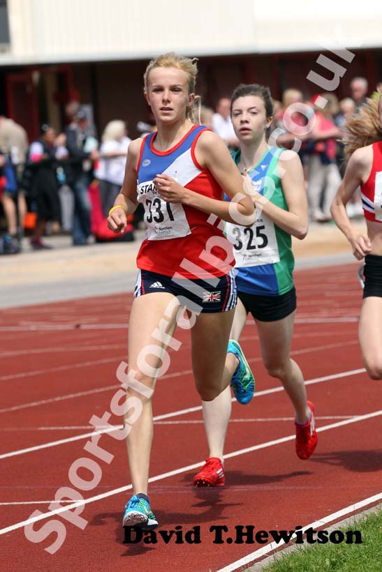 Abbi Hetherington, under-17s 800 metres, Northern under-15/17/20s.